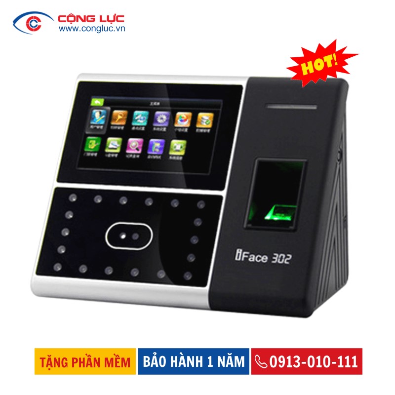 bán máy chấm công nhận diện khuôn mặt iface 302 giá rẻ nhất tại Hải Phòng