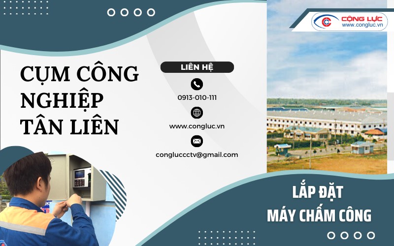 Lắp máy chấm công tại cụm công nghiệp tân liên vĩnh bảo hải phòng