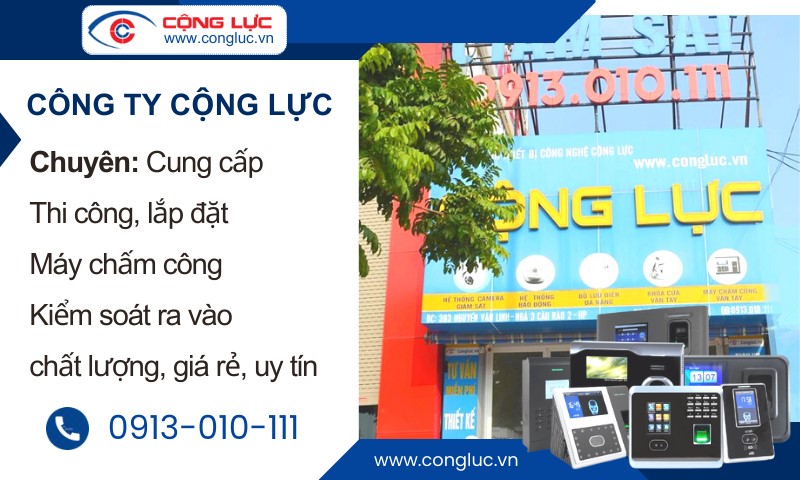 đơn vị cung cấp lắp máy chấm công chính hãng, giá rẻ nhất tại hải phòng