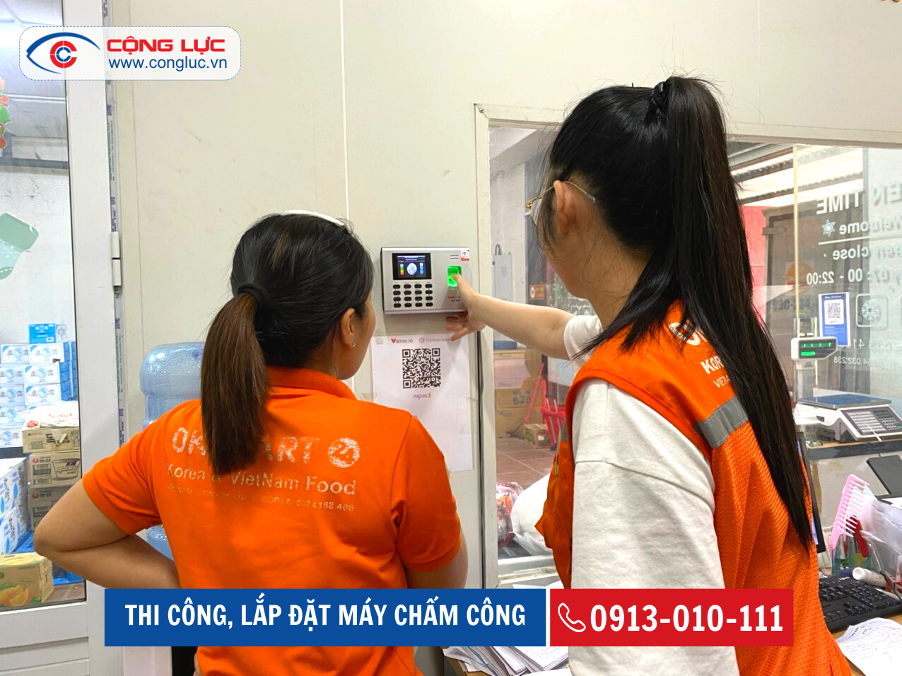 lắp đặt máy chấm công uy tín nhất tại Hải Phòng