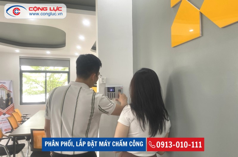 lắp đặt máy chấm công cho văn phòng công ty giá rẻ tại hải phòng