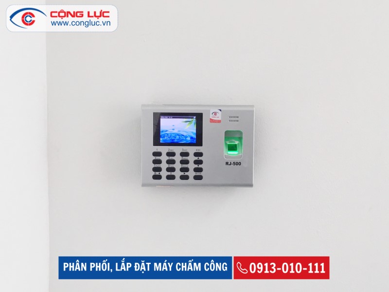lắp đặt máy chấm công vân tay Ronald Jack Rj500 giá rẻ nhất tại Hải Phòng
