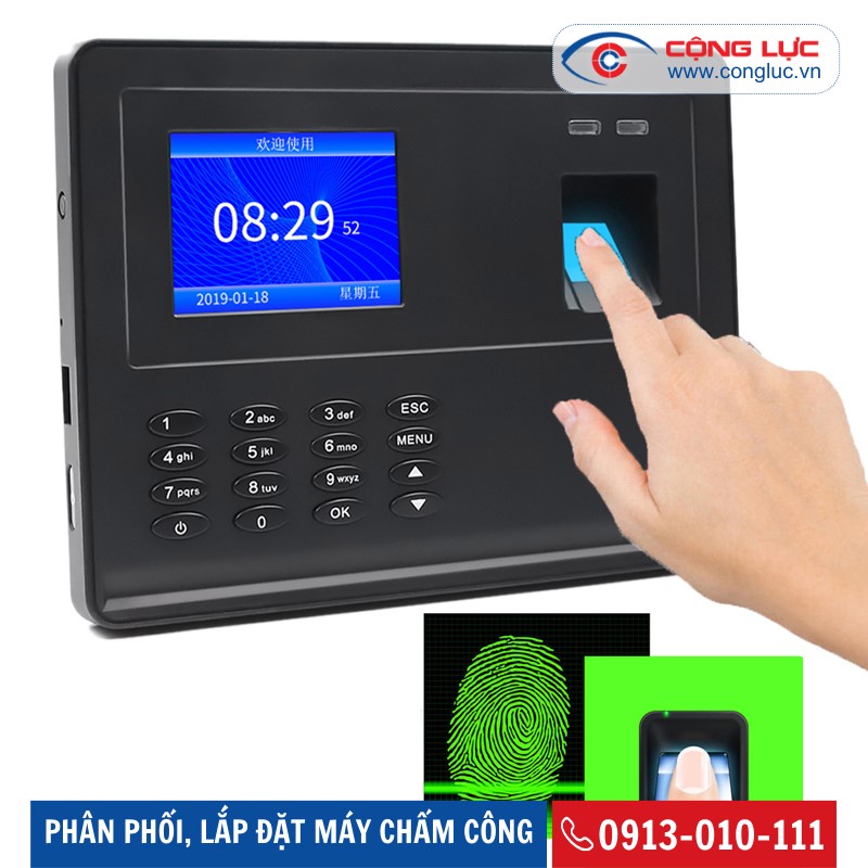 tính năng hoạt động của máy chấm công vân tay