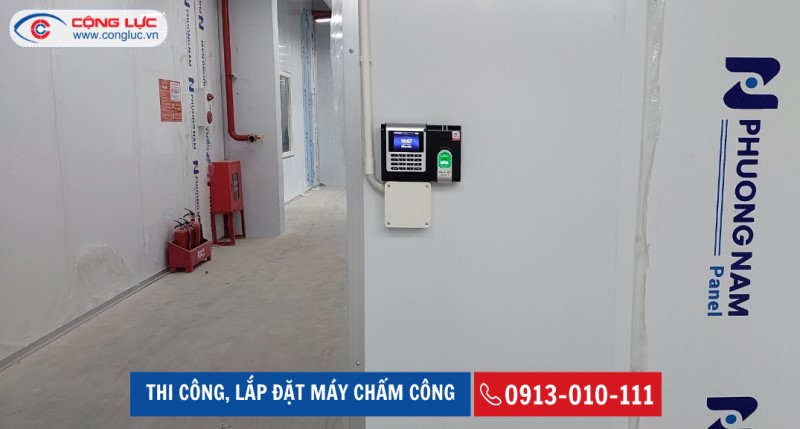 lắp máy chấm công vân tay Ronald Jack X628c tại Headway Apparel Việt Nam ccn tây an tiền hải thái bình
