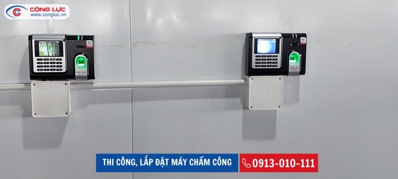lắp đặt máy chấm công ở công ty Headway Apparel Việt Nam , ccn tây an, tiền hải, thái bình
