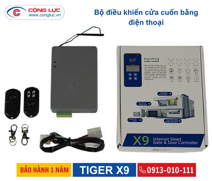 bán bộ điều khiển cửa cuốn tiger x9 giá rẻ nhất hải phòng