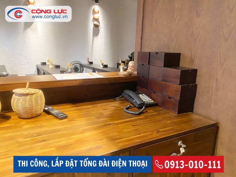 lắp đặt tổng đài điện thoại ở nhà hàng sen thị kcn nomura hải phòng
