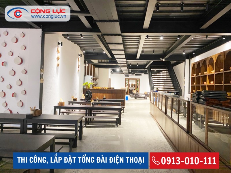 lắp đặt tổng đài điện thoại nội bộ cho nhà hàng sen thị ở kcn nomura hải phòng