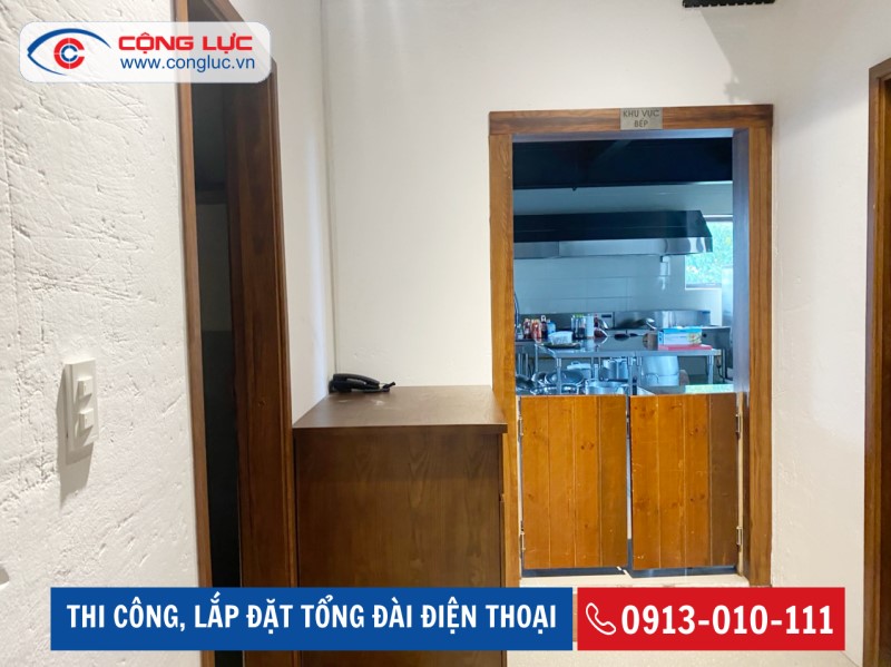 lắp đặt tổng đài điện thoại cho nhà hàng sen thị ở kcn nomura hải phòng