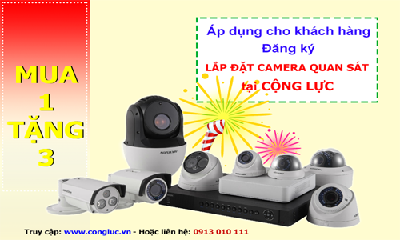 【KHUYẾN MẠI THÁNG 12】 Mua 1 tặng 3 khi lắp đặt đặt camera quan sát