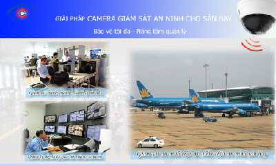 Giải pháp lắp đặt camera IP quan sát tại sân bay
