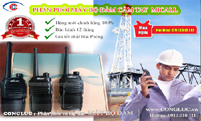 Mua máy bộ đàm cầm tay Micall chính hãng, giá rẻ tại Hải Phòng