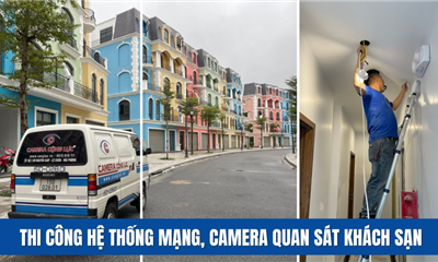 Thi Công Hệ Thống Mạng,Camera Quan Sát Tại Khách Sạn Đồi Rồng,Đồ Sơn 