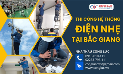 Nhà Thầu Thi Công Hệ Thống Điện Nhẹ M&E Tại Bắc Giang