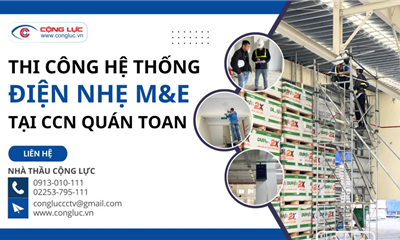 Nhà Thầu Điện Nhẹ Thi Công Chuyên Nghiệp Tại CCN Quán Toan Hồng Bàng