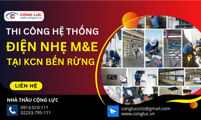 Nhà Thầu Thi Công Hệ Thống Điện Nhẹ M&E Tại KCN Bến Rừng, Thuỷ Nguyên