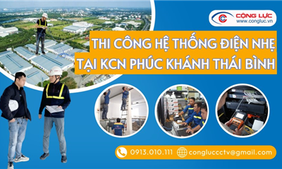 Thiết Kế, Thi Công Hệ Thống Điện Nhẹ M&E Tại KCN Phúc Khánh Thái Bình