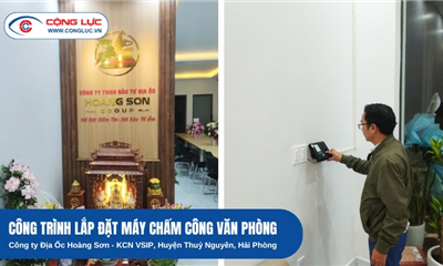 Lắp Đặt Máy Chấm Công Khuôn Mặt Tại Công Ty Địa Ốc Hoàng Sơn KCN VSIP