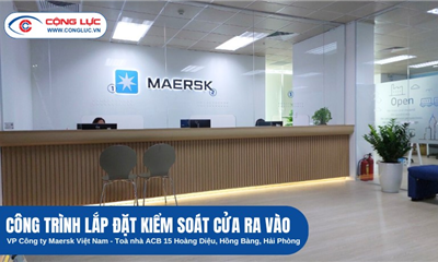 Hệ Thống Kiểm Soát Ra Vào Kết Hợp Chấm Công Vân Tay Cho Đơn Vị Maersk Việt Nam Tại Toà Nhà ACB Số 15 Hoàng Diệu, Quận Hồng Bàng
