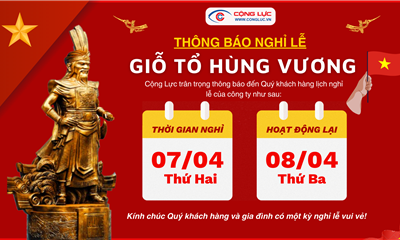 THÔNG BÁO LỊCH NGHỈ GIỖ TỔ HÙNG VƯƠNG 10/03