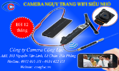 Bán Camera ngụy trang Wifi không dây siêu nhỏ tại Hải Phòng