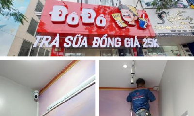 Lắp Camera Cho Cửa Hàng Trà Sữa Đô Đô Số 40 Hồ Sen, Lê Chân, Hải Phòng