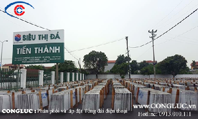 Lắp đặt hệ thống tổng đài điện thoại nội bộ tại Quán Toan, Hải Phòng – siêu thị đá Tiến Thành