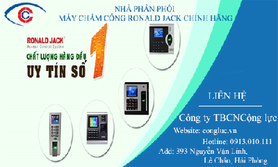 Phân phối máy chấm công vân tay Ronald Jack chính hãng tại Hải Phòng