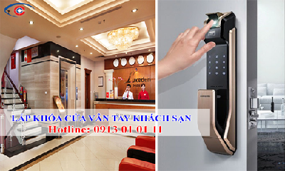 Khóa cửa vân tay Hàn Quốc sang trọng và an toàn cho khách sạn
