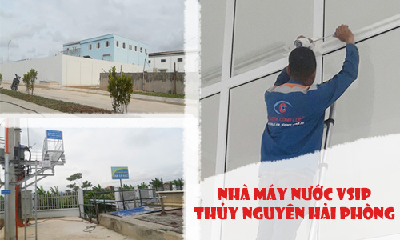 Thi Công Lắp Đặt Hệ Thống Camera Quan Sát Nhà Máy Nước VSip Thủy Nguyên Hải Phòng