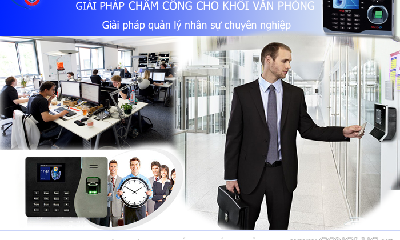 Giải pháp máy chấm công dành cho khối văn phòng
