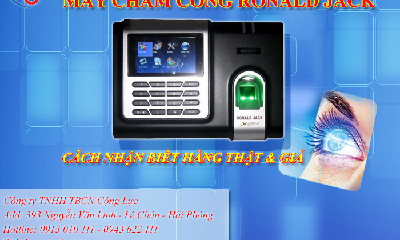 Cách nhận biết máy chấm công Ronald Jack hàng chính hãng và nhái