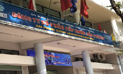 Lắp máy chấm công vân tay công ty cấp thoát nước Hải Phòng