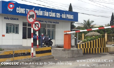 Bán và lắp đặt máy chấm công vân tay tại Công ty Tân cảng 128, Hải Phòng