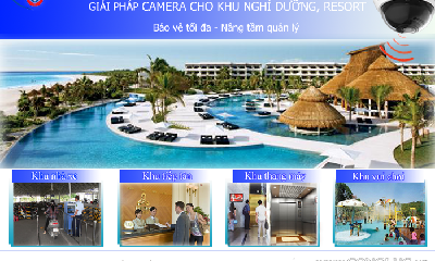 Giải pháp lắp đặt camera quan sát khu nghỉ dưỡng, resort