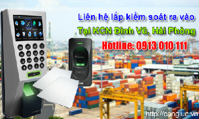 Lắp hệ thống kiểm soát ra vào tại KCN Đình Vũ