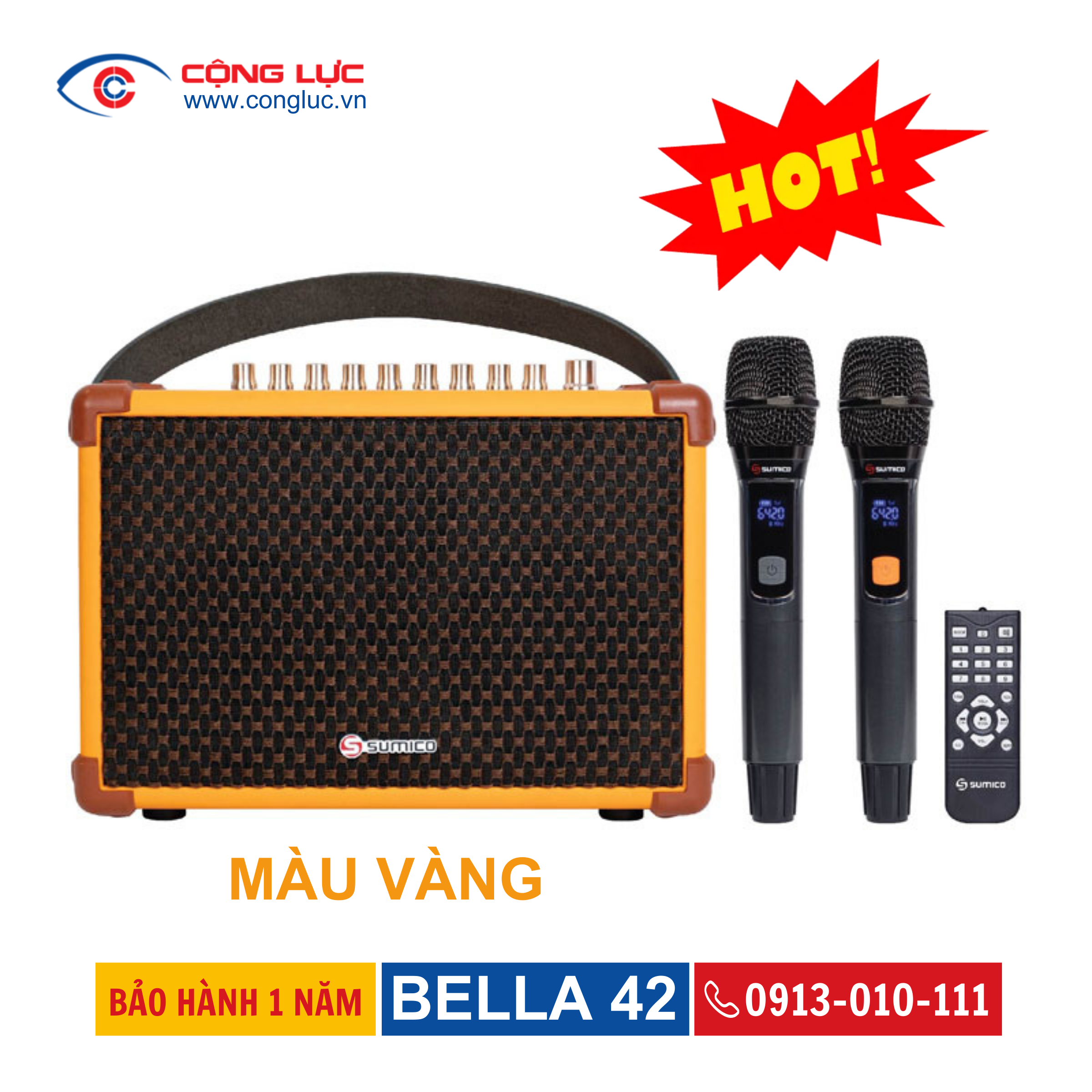 Loa Karaoke Di Động Sumico Bella 42