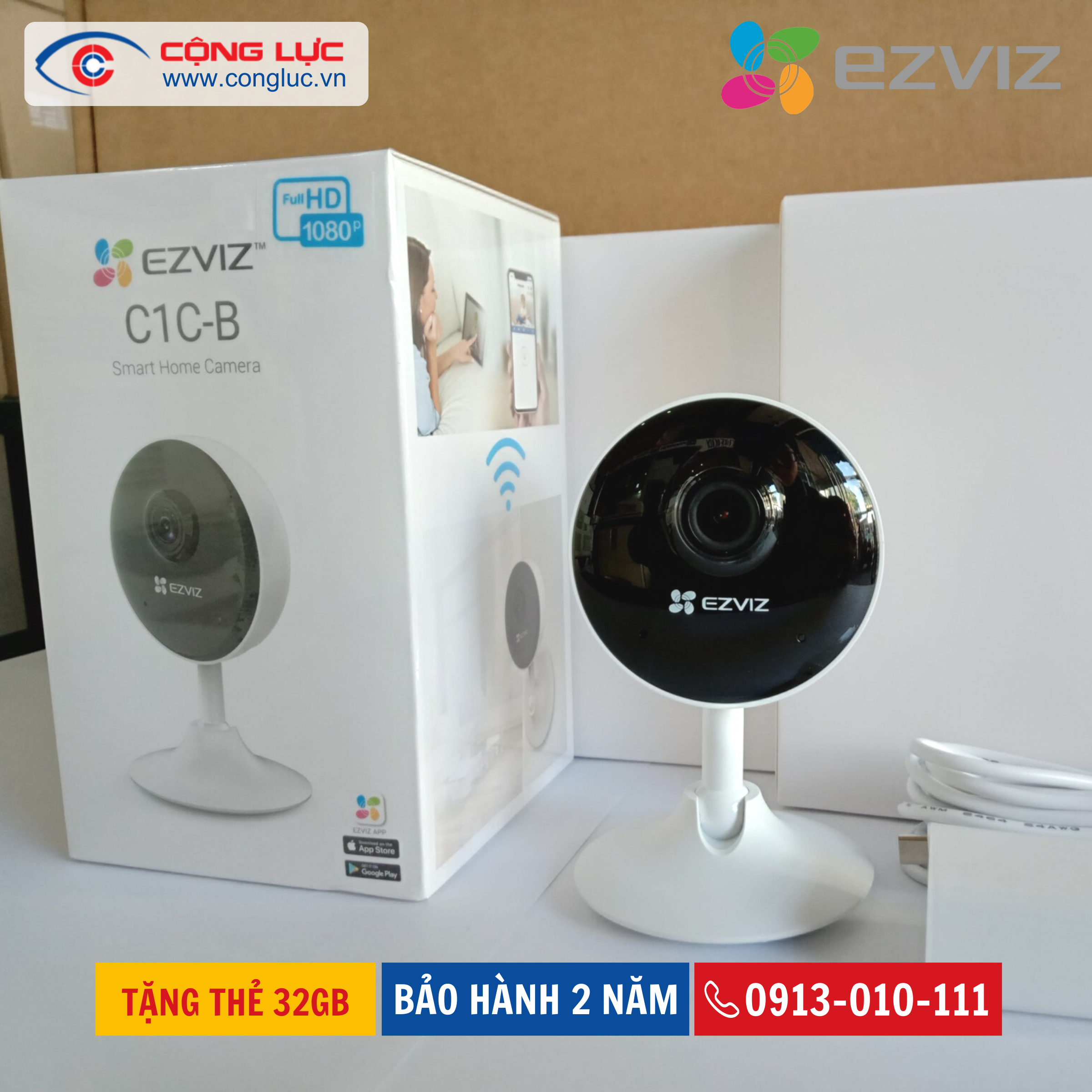 Camera Wifi Ezviz C1C-B 2MP
