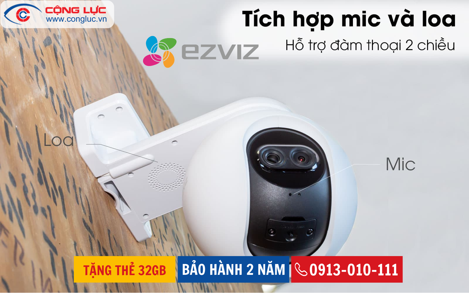 Camera Wifi Ezviz C8PF 2MP