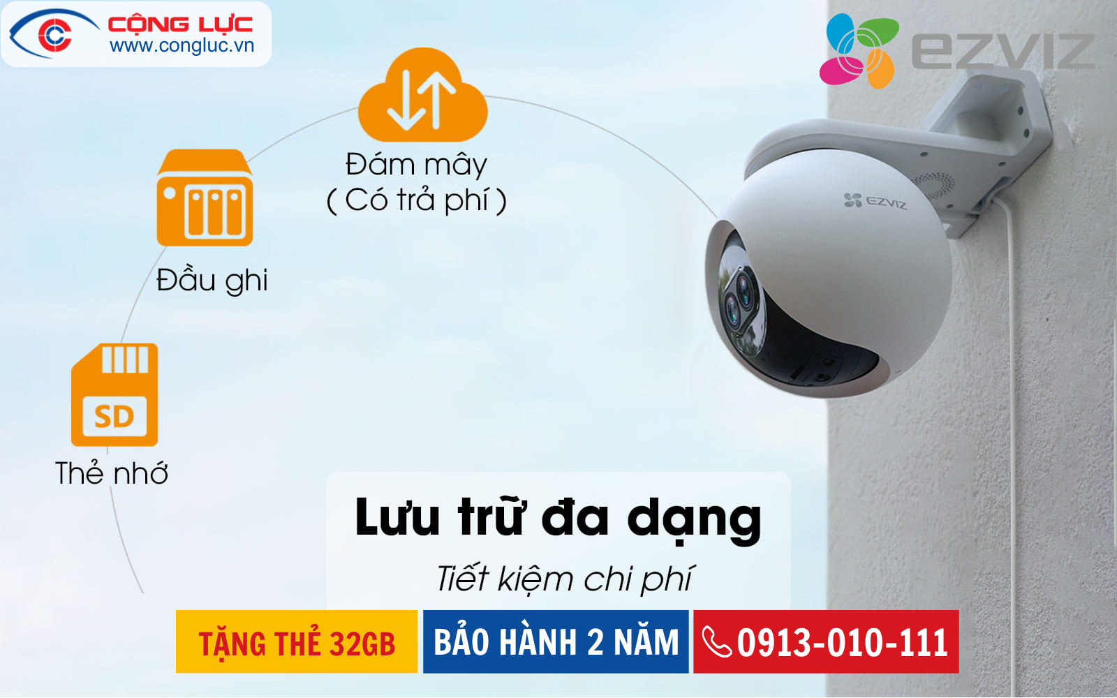 Camera Wifi Ezviz C8PF 2MP