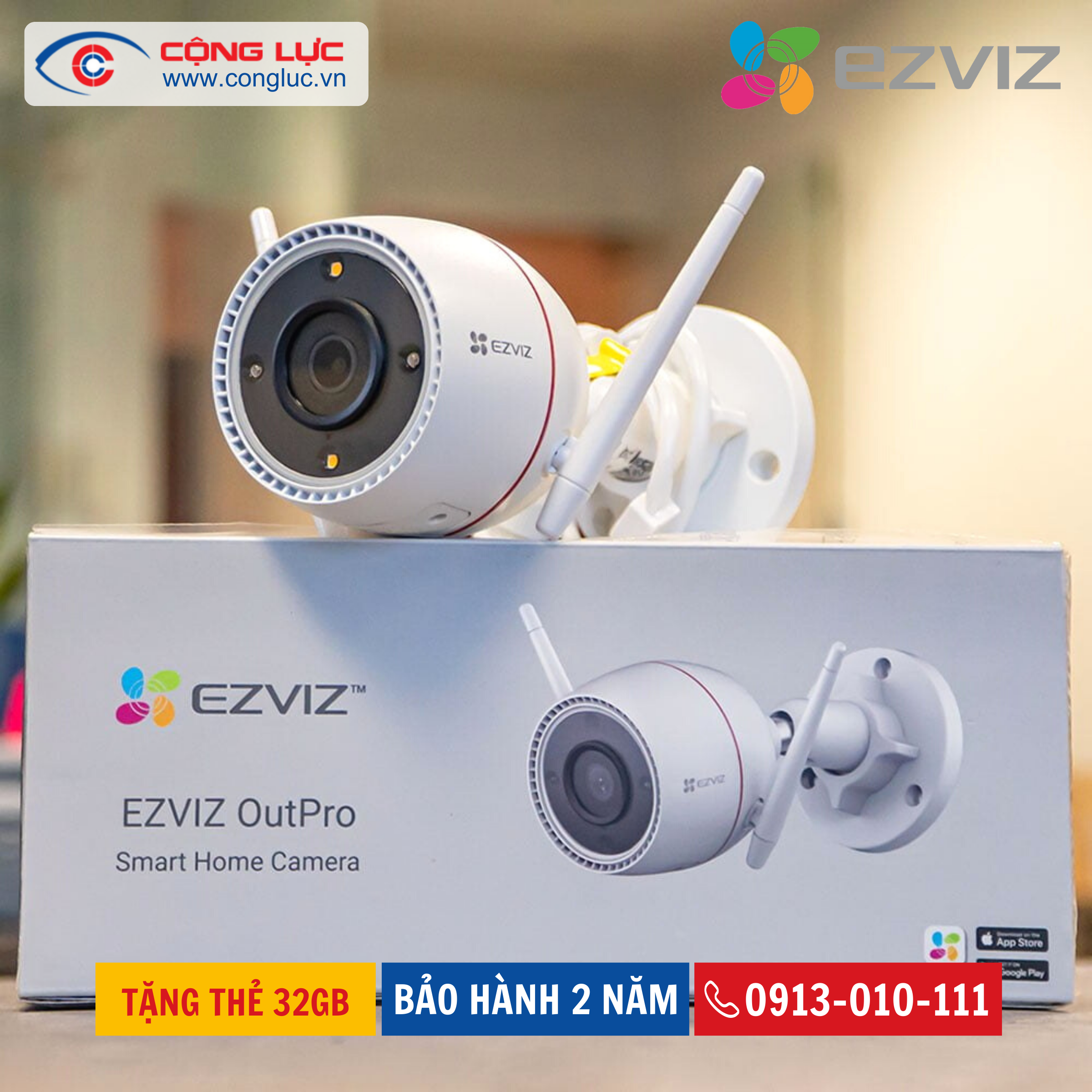 Camera Wifi Ezviz CS-CV310 (C3TN) 3MP