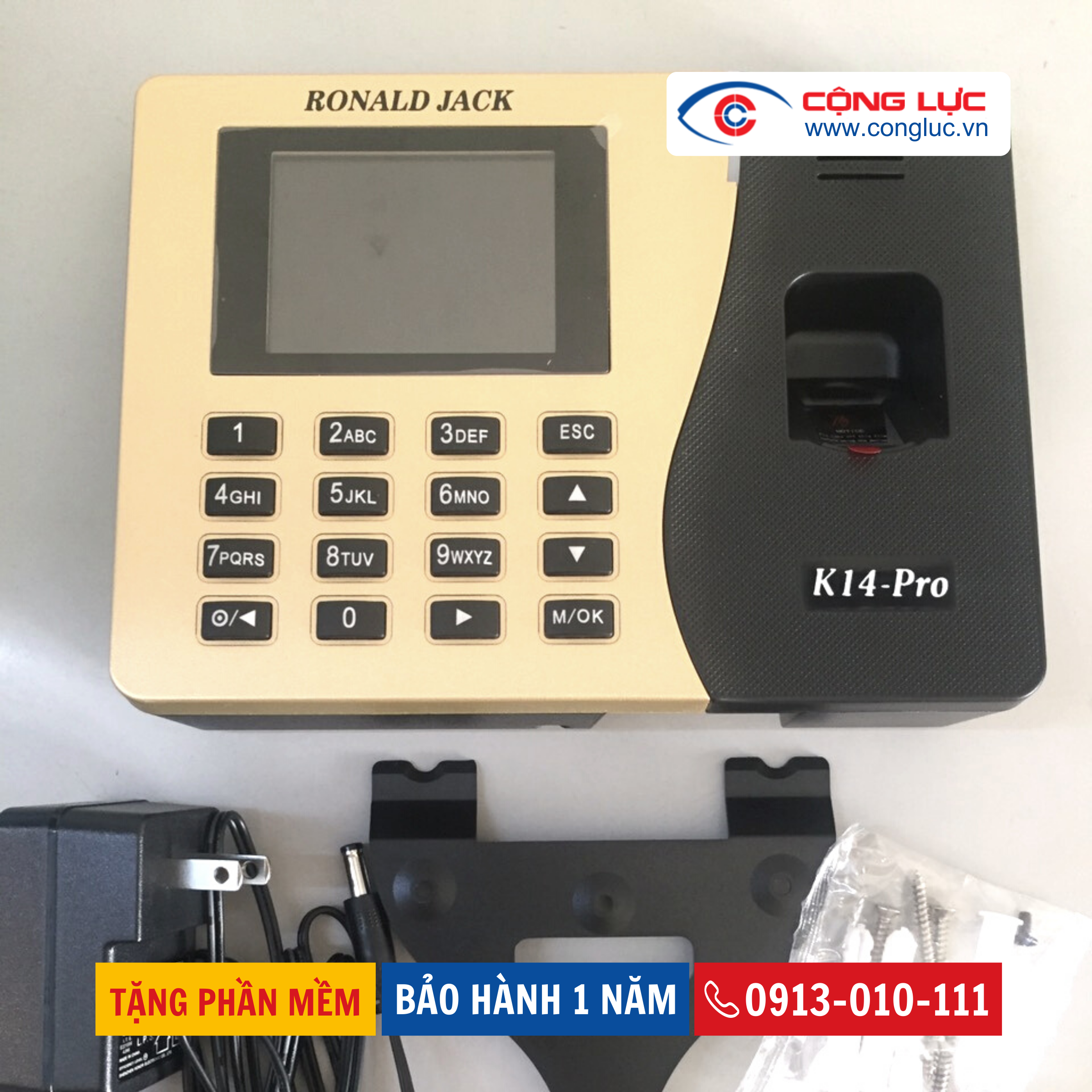 Máy Chấm Công Vân Tay Ronald Jack K14 PRO