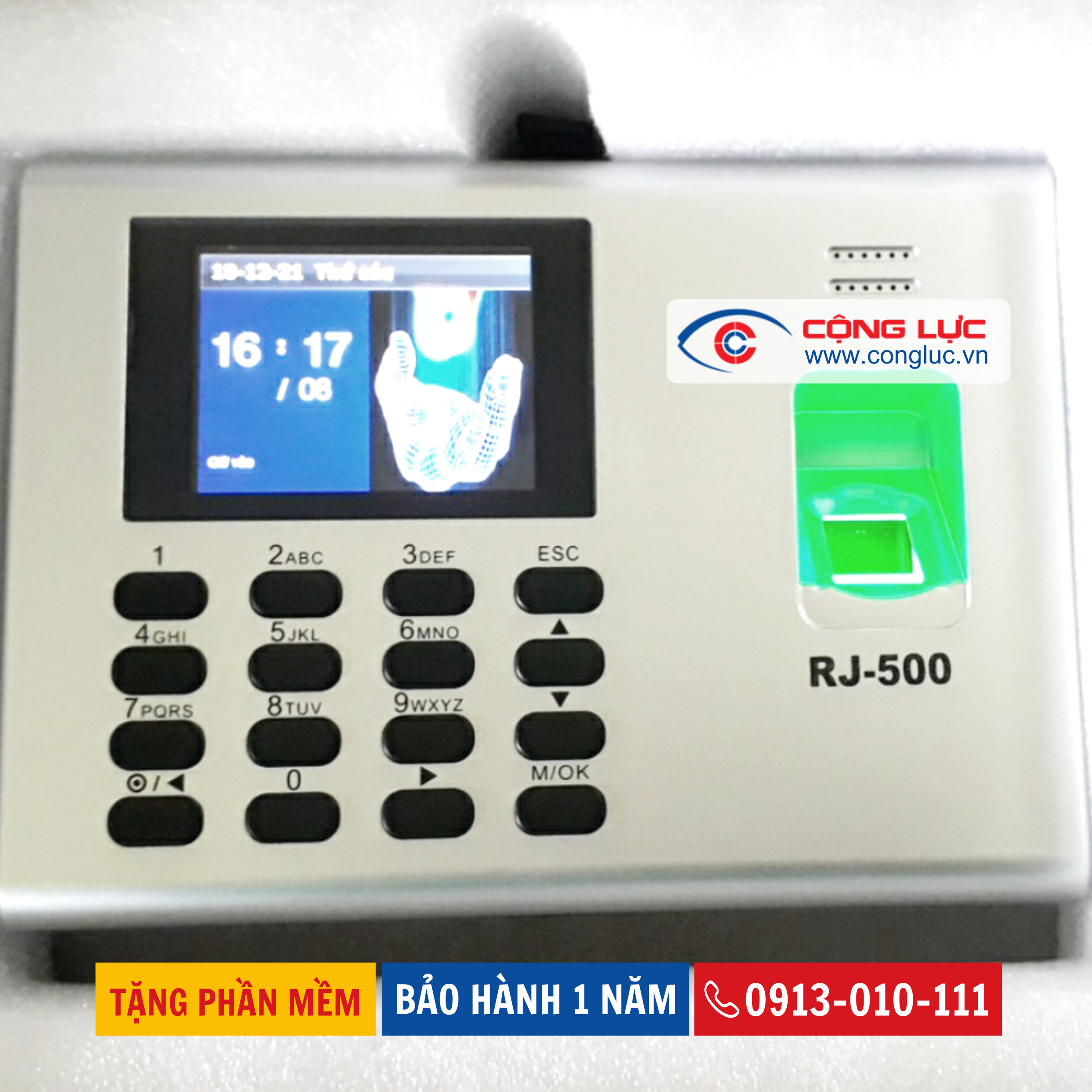 Máy Chấm Công Vân Tay Ronald Jack RJ500