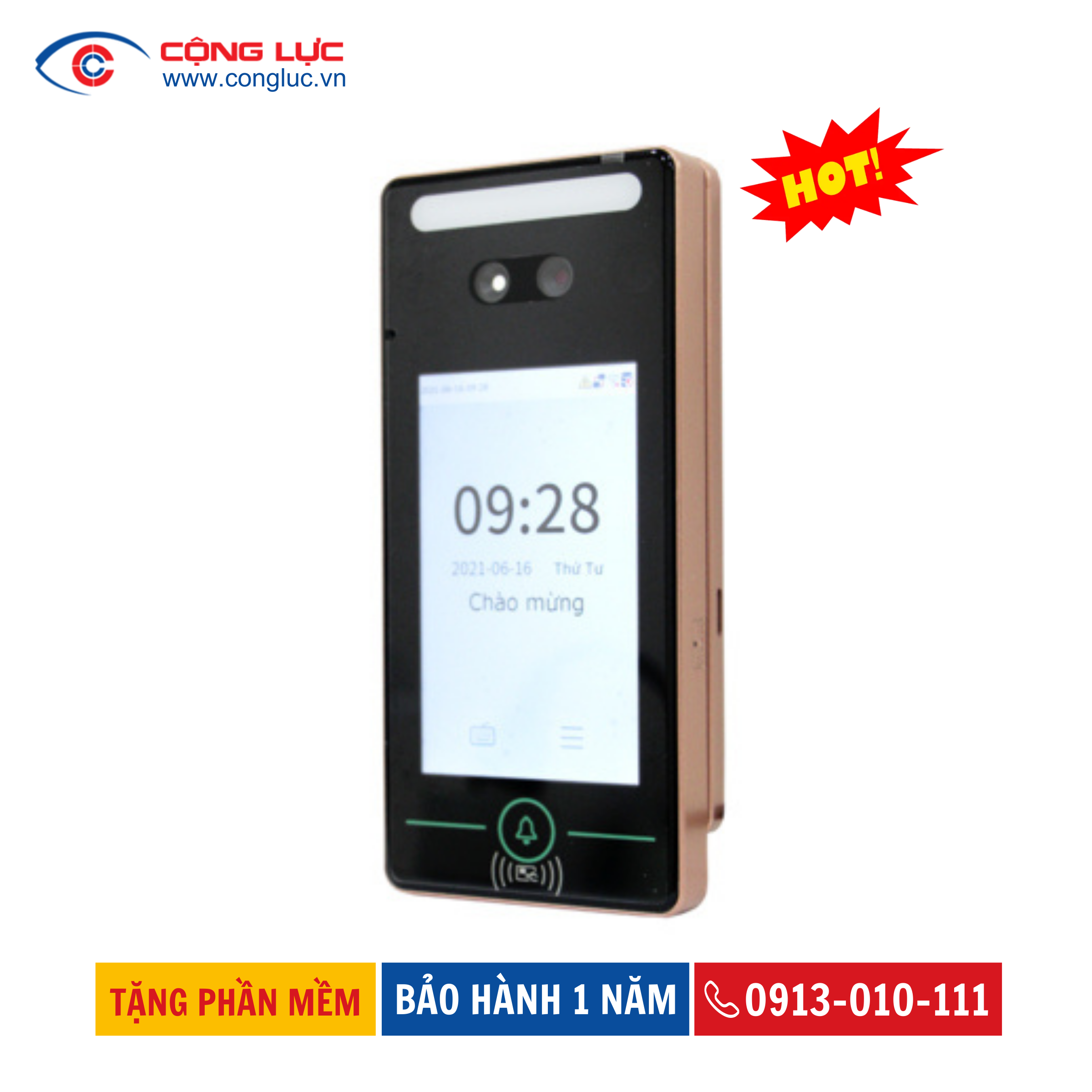 Máy Chấm Công Khuôn Mặt Ronald Jack FA3000
