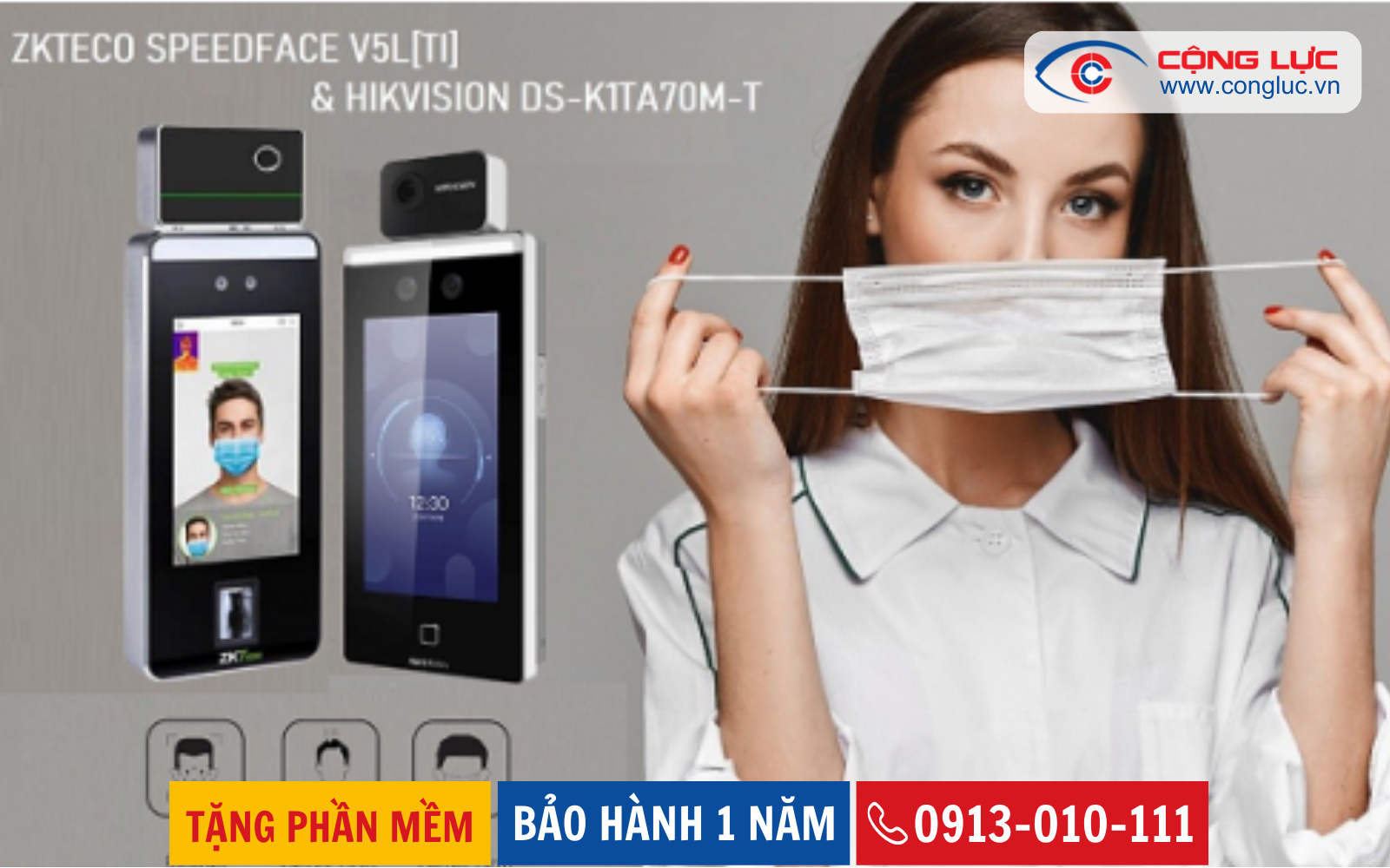 Máy Chấm Công Khuôn Mặt SPEEDFACE V5L