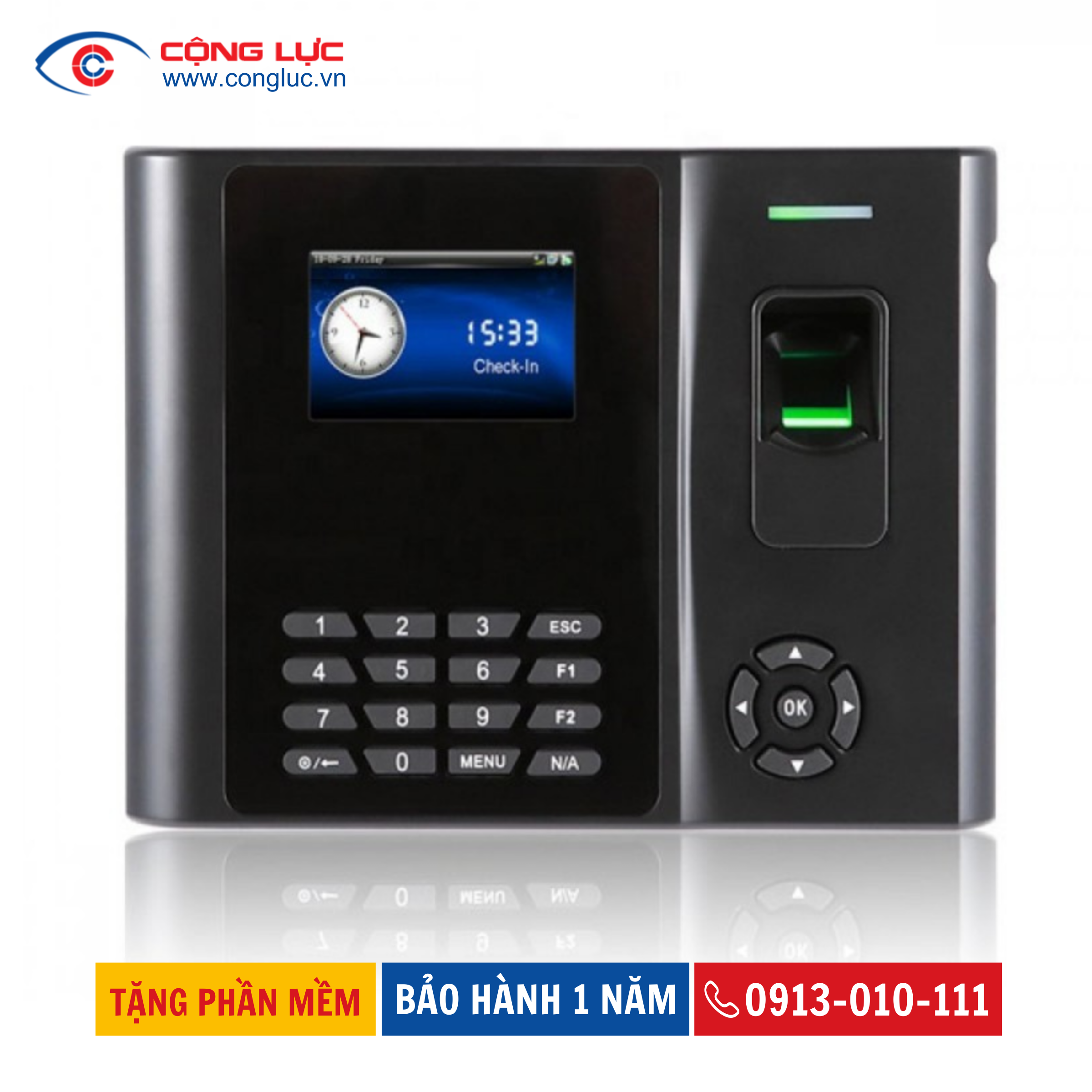 Máy Chấm Công Vân Tay Ronald Jack X958C