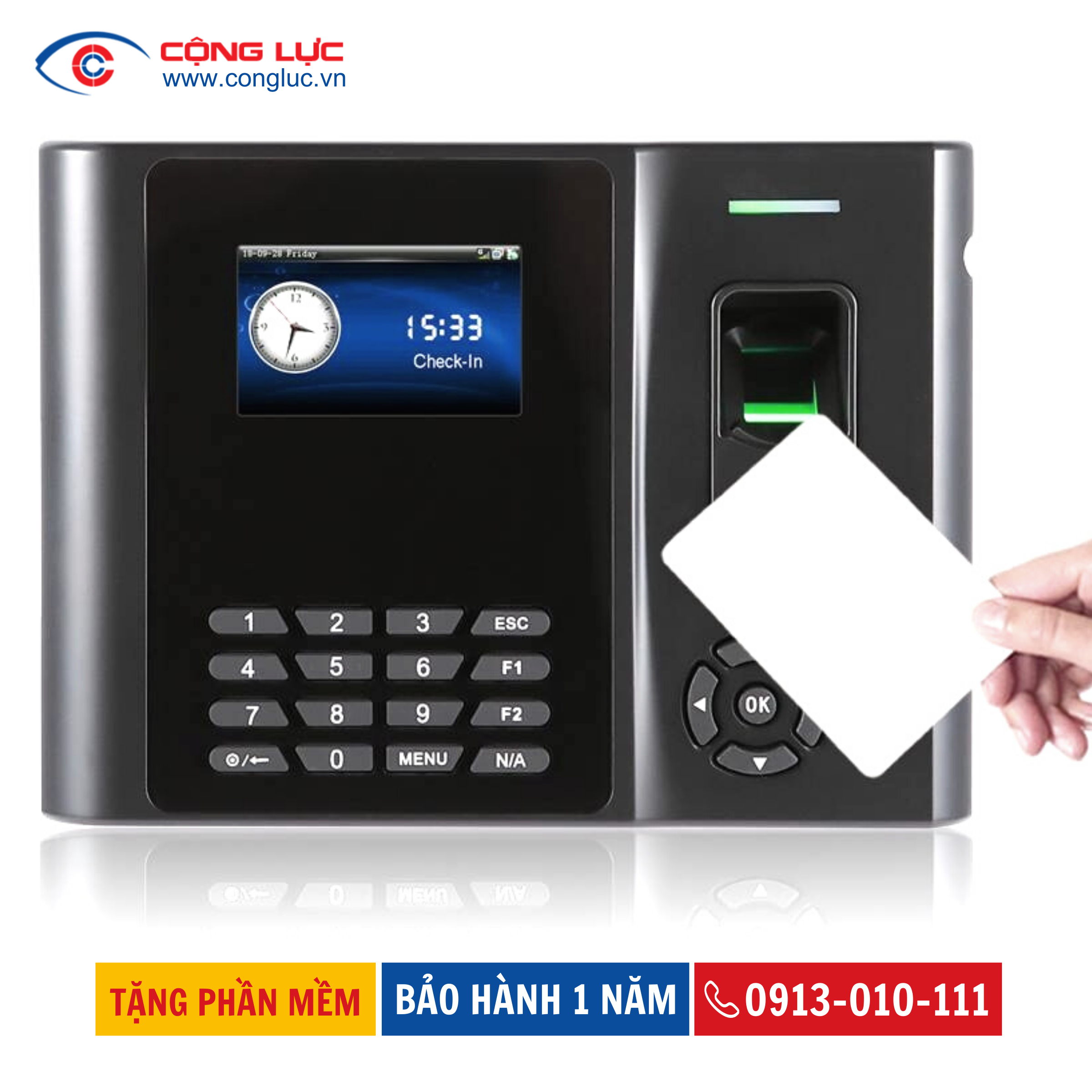 Máy Chấm Công Vân Tay Ronald Jack X958C
