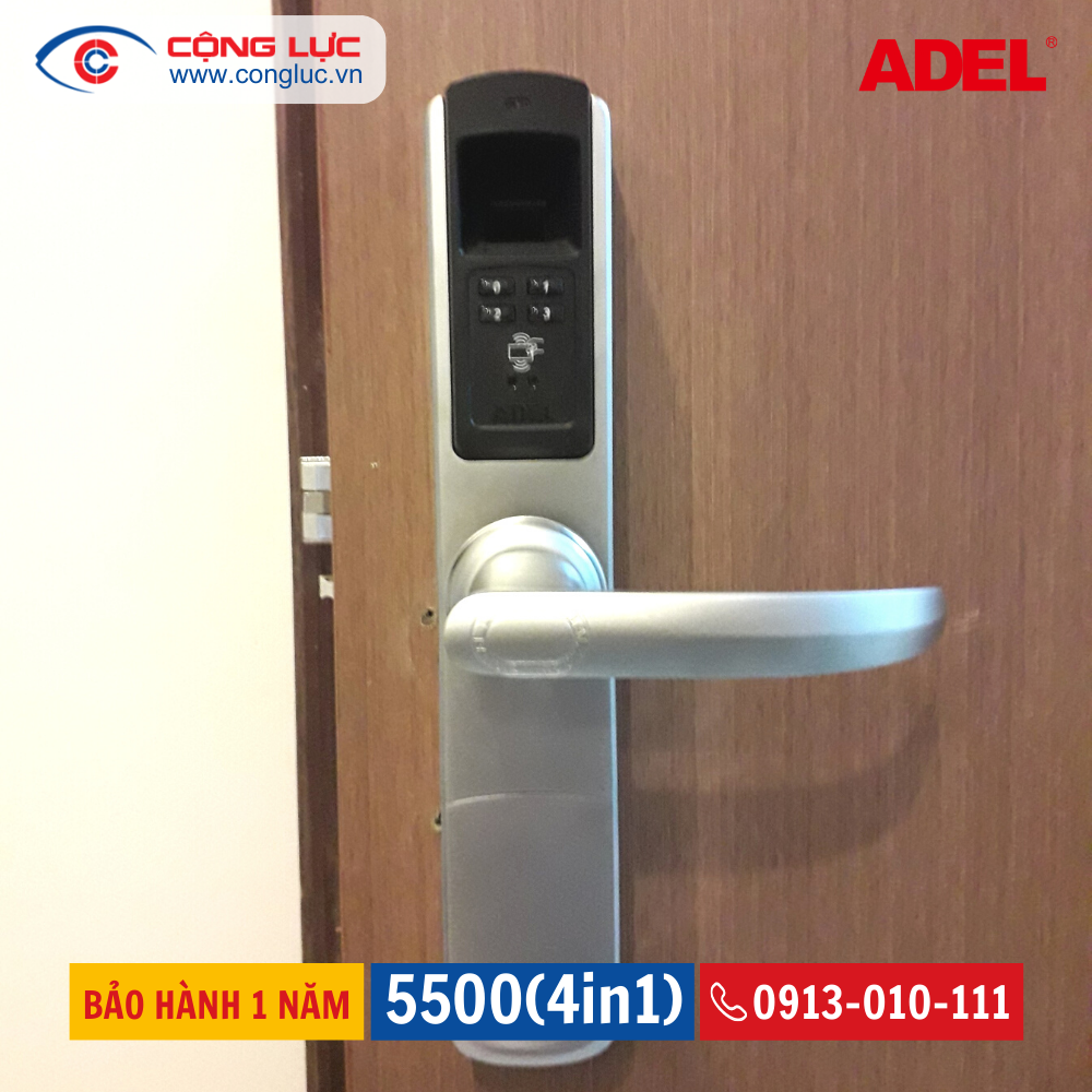 Khóa cửa ADEL 5500 (4in1)