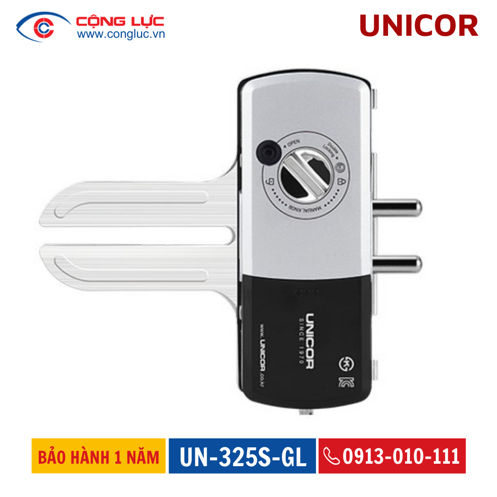 Khóa cửa kính Unicor UN-325S-GL