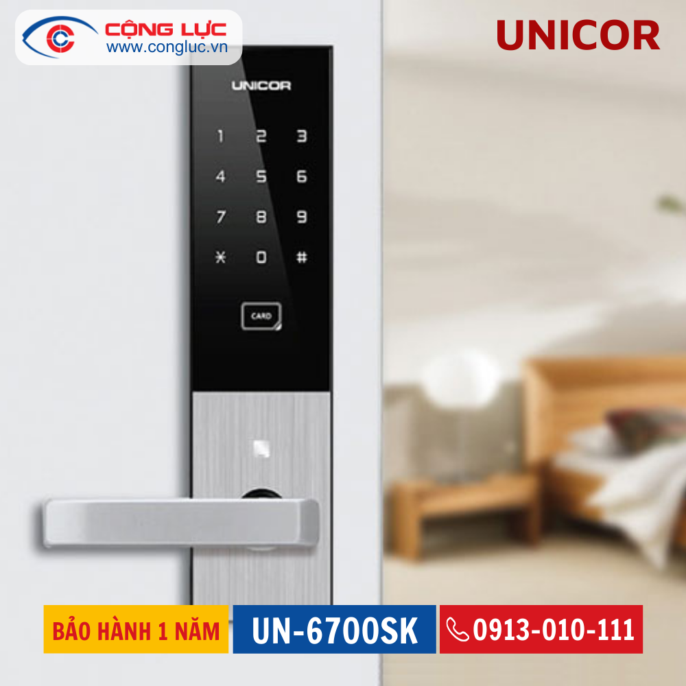 Khóa cửa từ, mã số Unicor UN-6700SK
